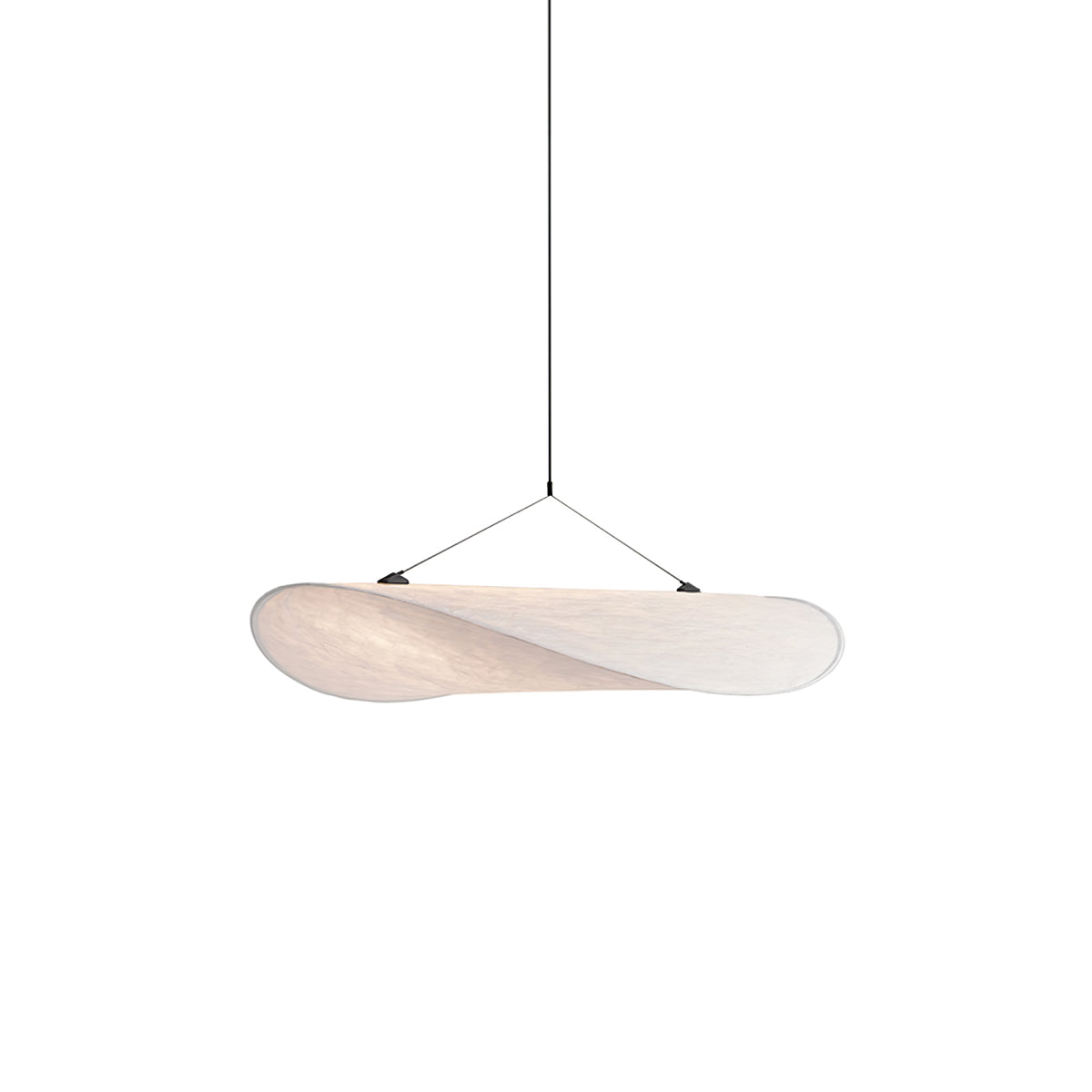 Lámpara colgante de pantalla de papel extragrande con altura ajustable, candelabro contemporáneo para isla de cocina, lámpara de techo para comedor | Thomler