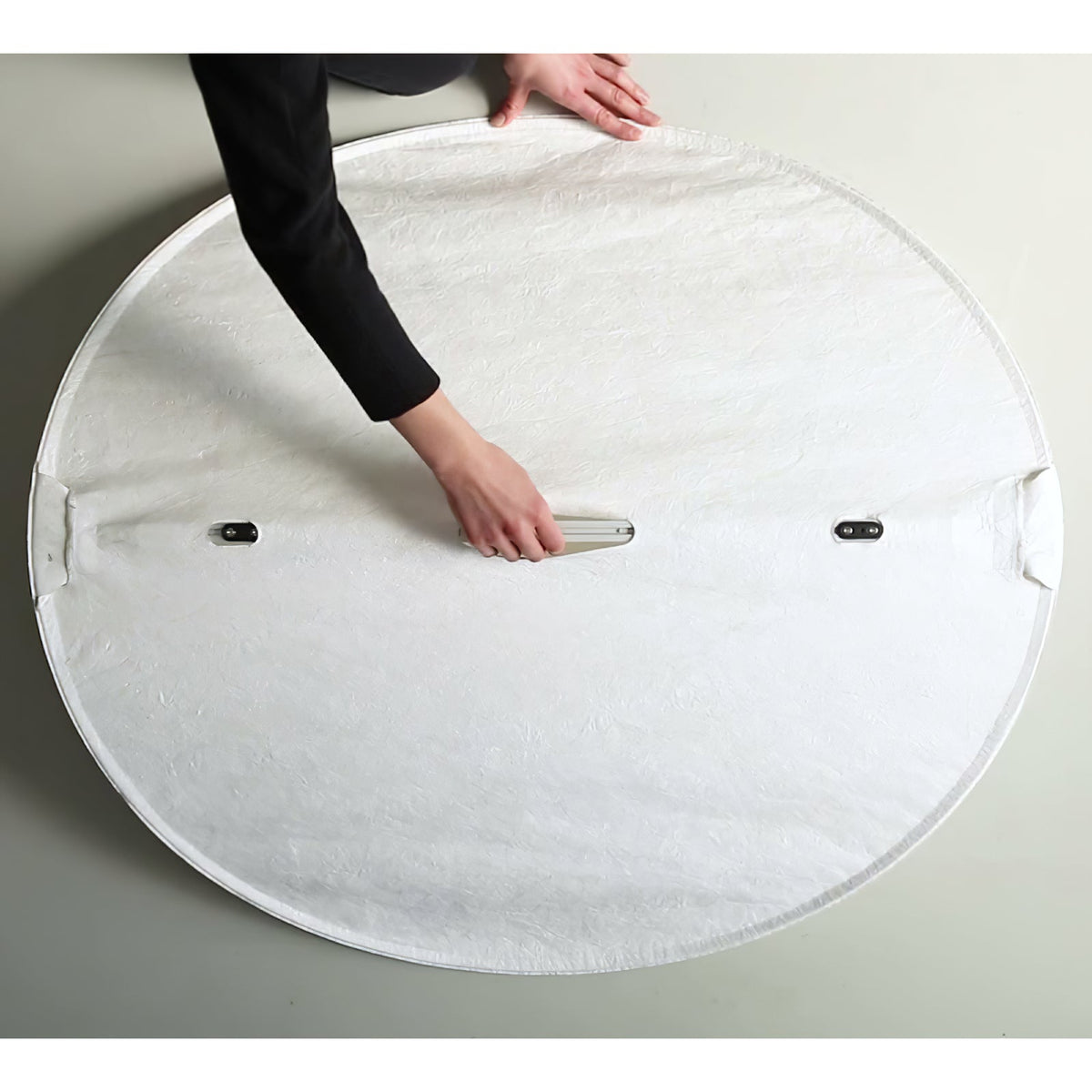 Lámpara colgante de pantalla de papel extragrande con altura ajustable, candelabro contemporáneo para isla de cocina, lámpara de techo para comedor | Thomler