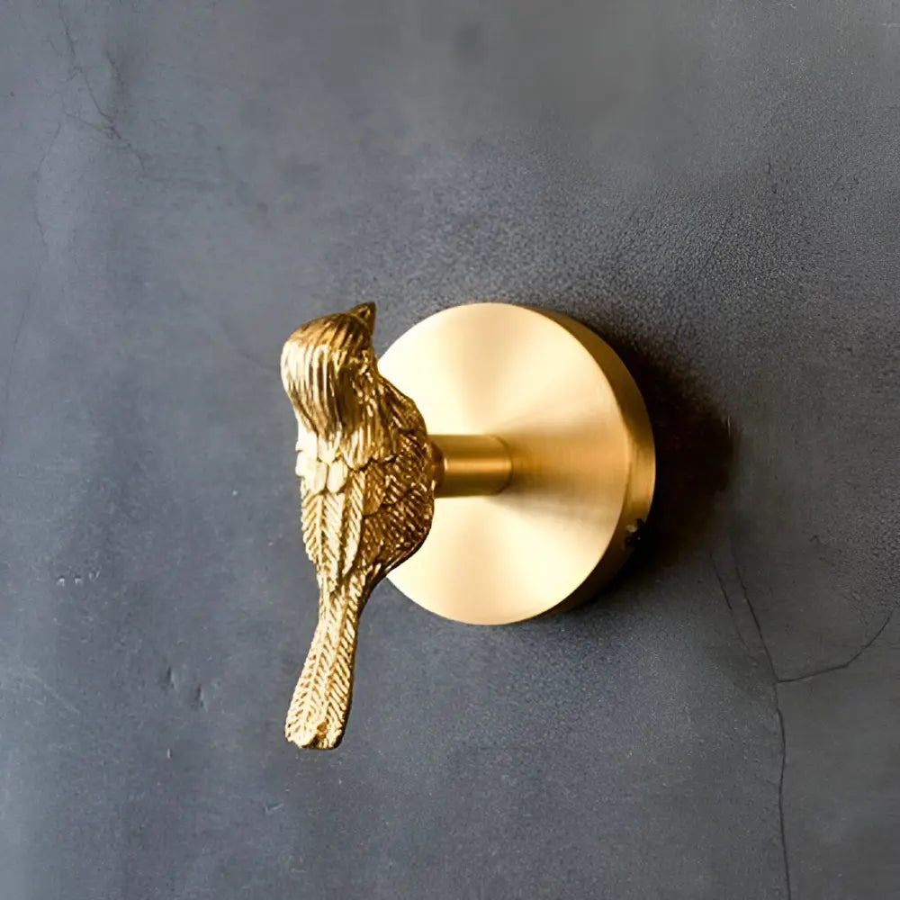 Solid Brass Animal Wall Hook Gold Finish for Coats Hats Bags – Bird Deer Dragonfly Flower Goldfish Rose Decorative Hardware Entryway Bedroom | Thomler