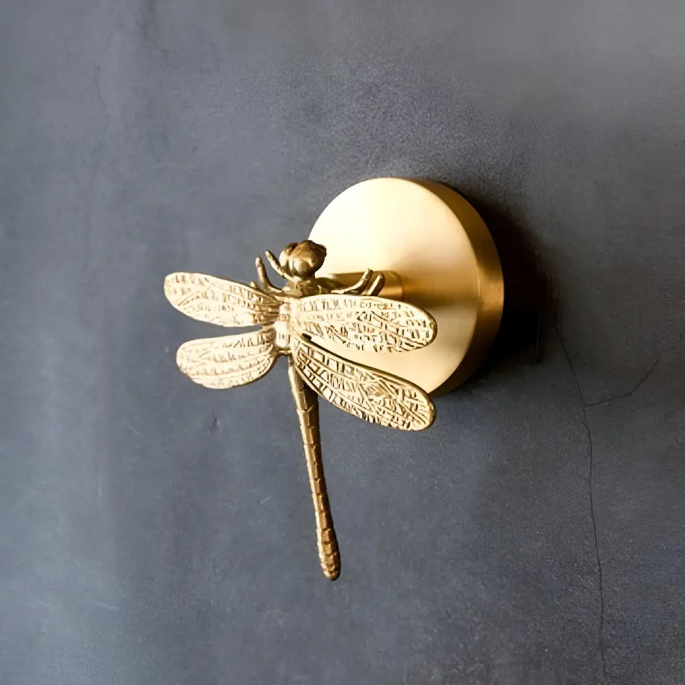 Solid Brass Animal Wall Hook Gold Finish for Coats Hats Bags – Bird Deer Dragonfly Flower Goldfish Rose Decorative Hardware Entryway Bedroom | Thomler