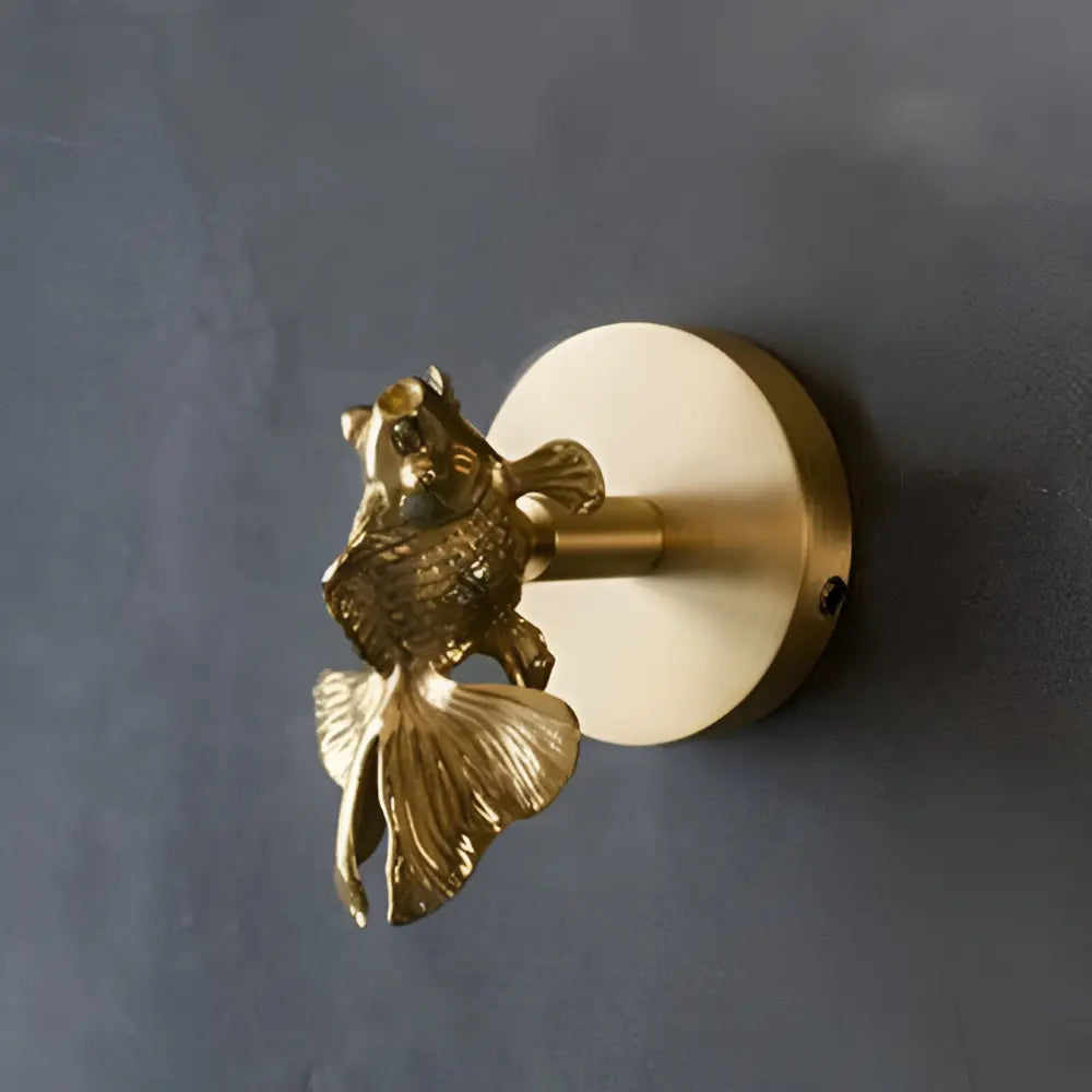 Solid Brass Animal Wall Hook Gold Finish for Coats Hats Bags – Bird Deer Dragonfly Flower Goldfish Rose Decorative Hardware Entryway Bedroom | Thomler
