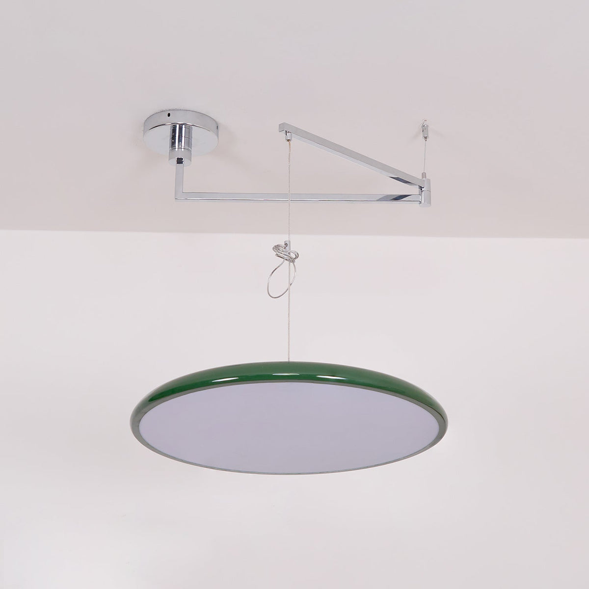Hangende plafondlamp met acrylplaat, 16 inch, geel, voor kookeiland en eettafel, modern LED-plafondlicht, verstelbaar snoer 59 | Thomler