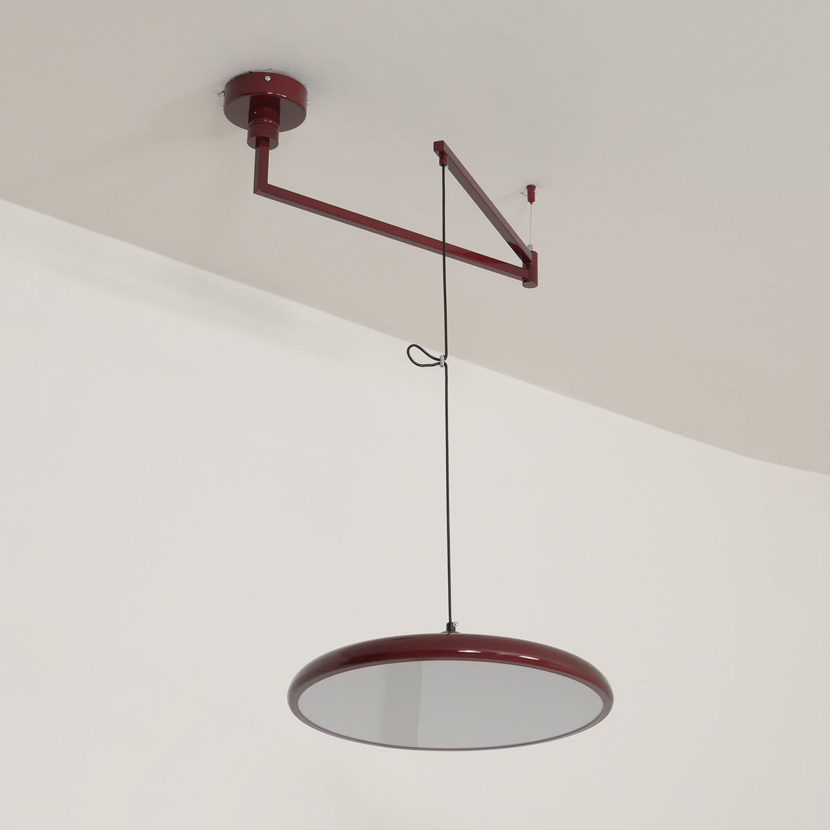Hangende plafondlamp met acrylplaat, 16 inch, geel, voor kookeiland en eettafel, modern LED-plafondlicht, verstelbaar snoer 59 | Thomler