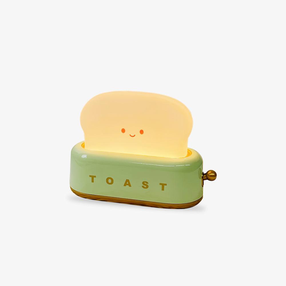 USB-Powered Toaster-Shaped LED Accent Light with Dimmer – 5.3 in Retro Desktop Lamp for Bedroom Nightstand Desk Office Dorm – Warm White Glo | Thomler