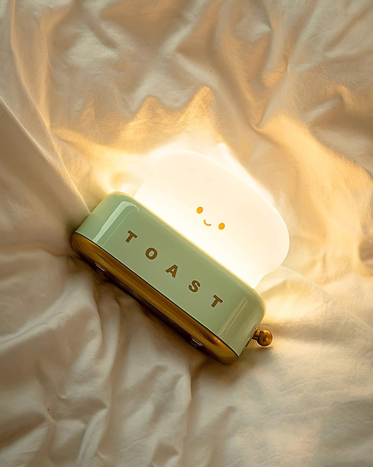 USB-Powered Toaster-Shaped LED Accent Light with Dimmer – 5.3 in Retro Desktop Lamp for Bedroom Nightstand Desk Office Dorm – Warm White Glo | Thomler
