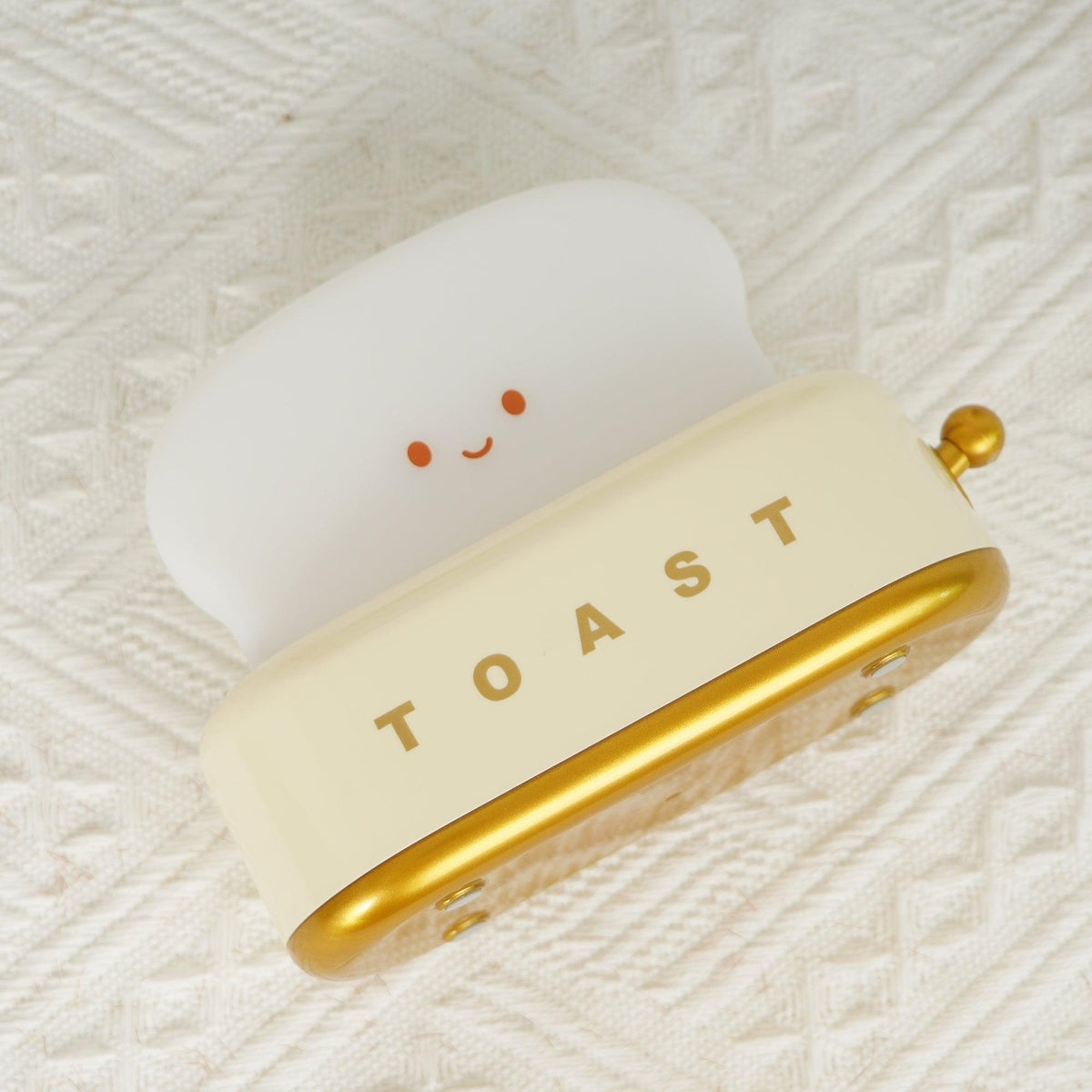 USB-Powered Toaster-Shaped LED Accent Light with Dimmer – 5.3 in Retro Desktop Lamp for Bedroom Nightstand Desk Office Dorm – Warm White Glo | Thomler