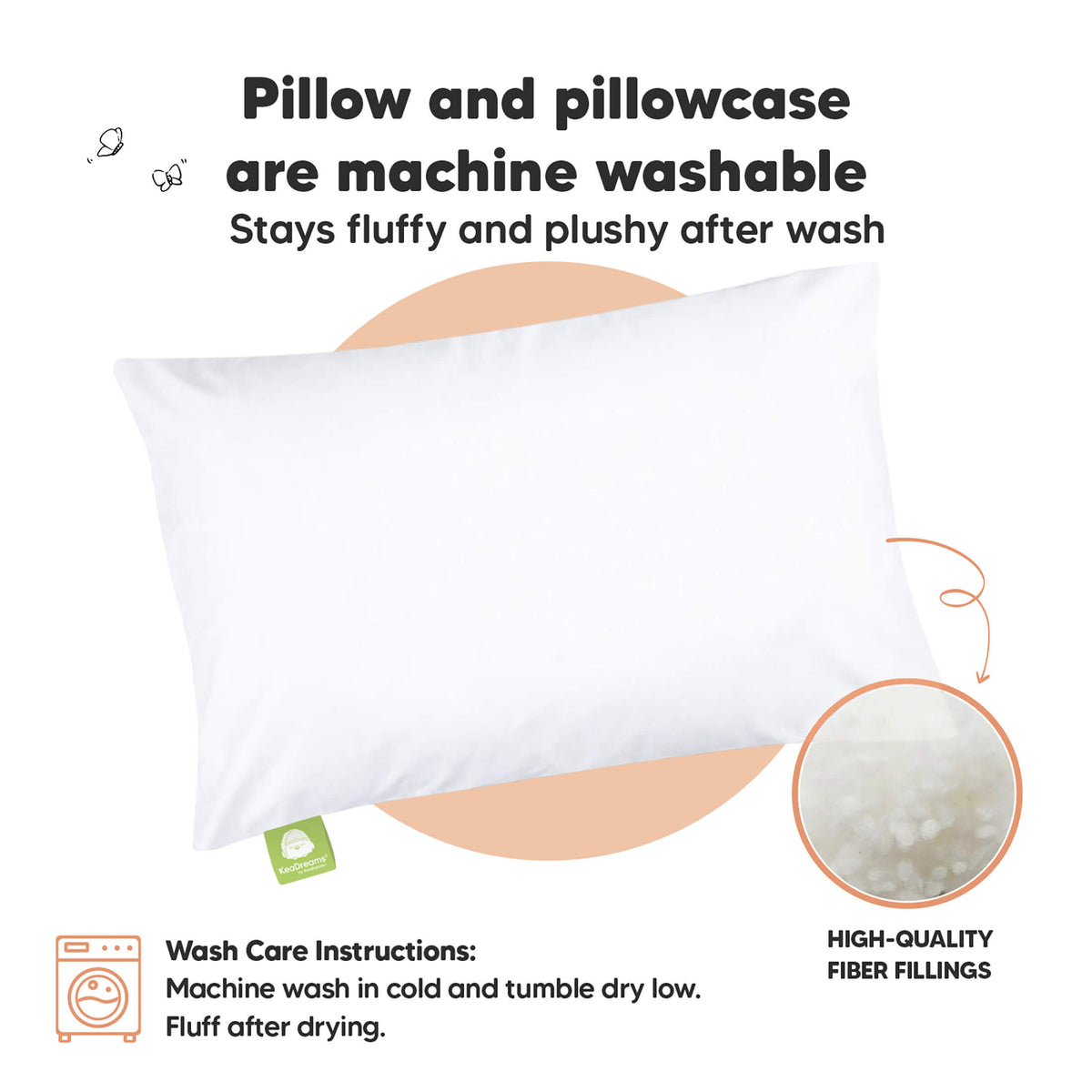 Toddler Pillow with Pillowcase