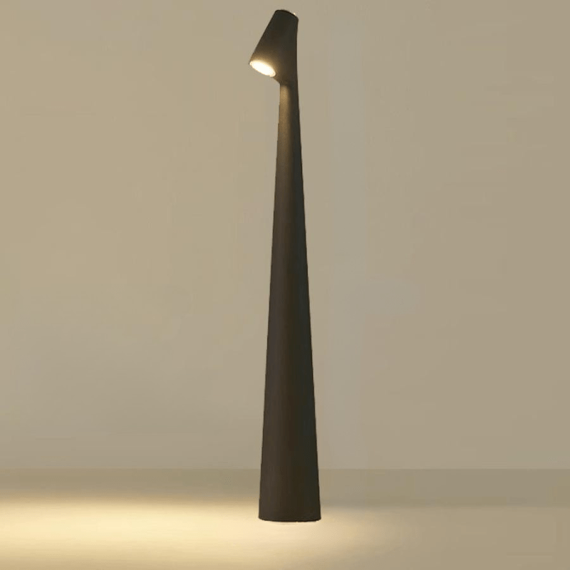 Wiederaufladbare LED-Akzentleuchte aus Metall, kabellos für drinnen und draußen, tragbare Beleuchtung, 14 x 45 cm, batteriebetriebene Tischleuchte für Terrassen