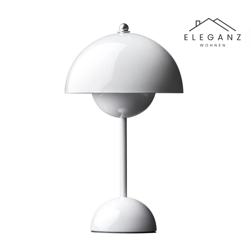 Cordless Mushroom Desk Lamp with 3-Level Dimmer – Rechargeable LED Nightstand Light for Bedroom, Office & Living Room – 11.6 in Height | Thomler