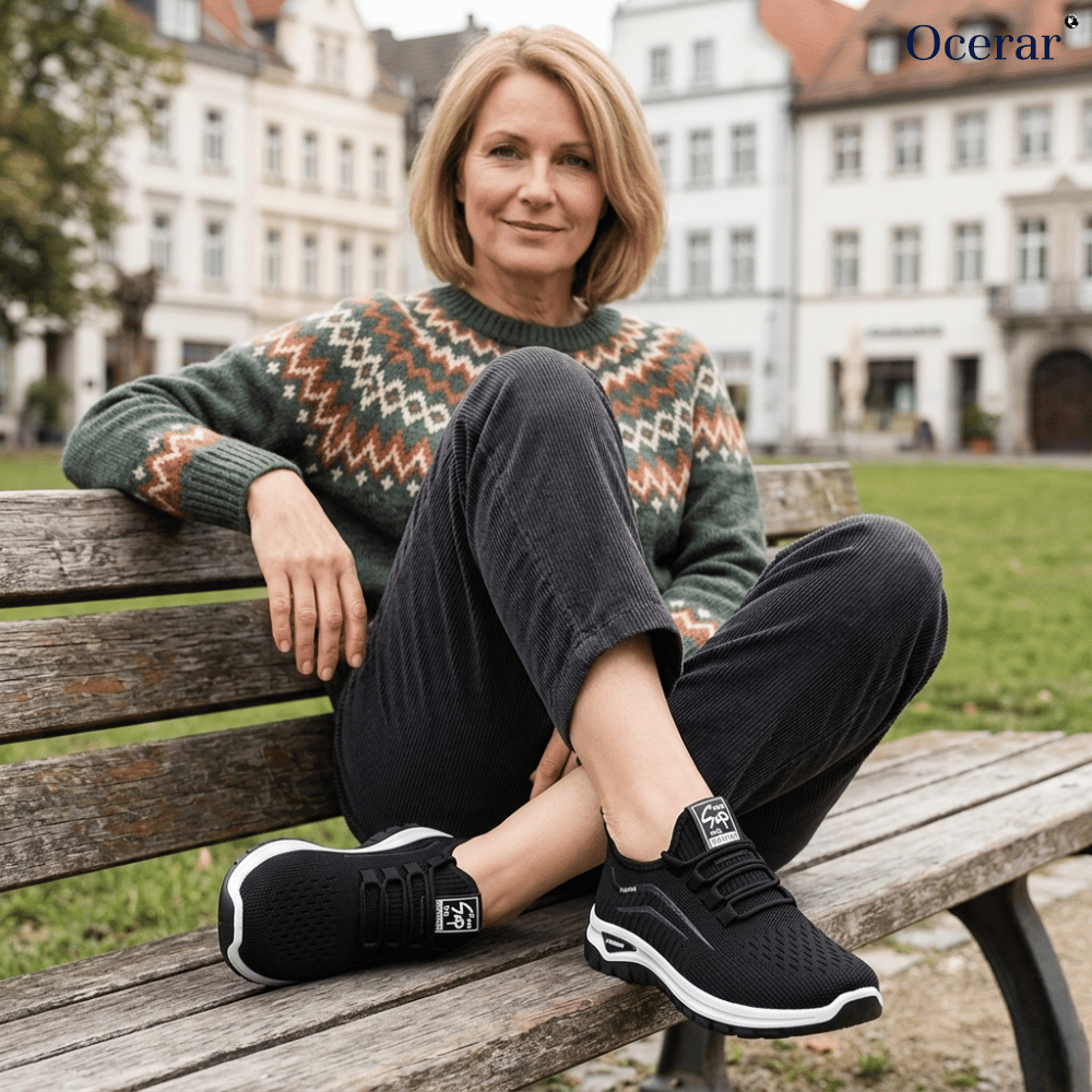 Women's Lightweight Mesh Sneakers – Breathable Slip-On Walking Shoes with Shock-Absorbing Sole for All-Day Comfort & Support | Thomler