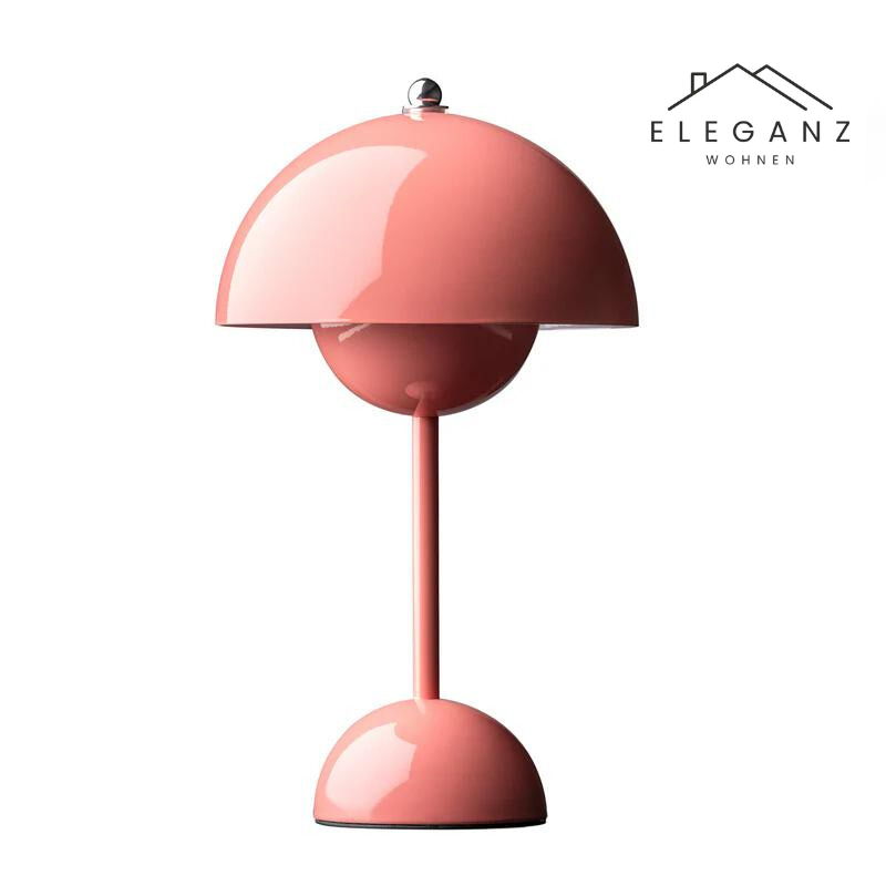 Cordless Mushroom Desk Lamp with 3-Level Dimmer – Rechargeable LED Nightstand Light for Bedroom, Office & Living Room – 11.6 in Height | Thomler