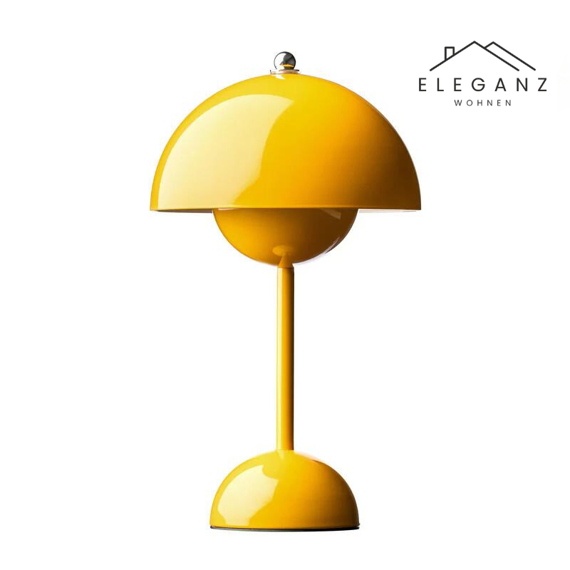 Cordless Mushroom Desk Lamp with 3-Level Dimmer – Rechargeable LED Nightstand Light for Bedroom, Office & Living Room – 11.6 in Height | Thomler