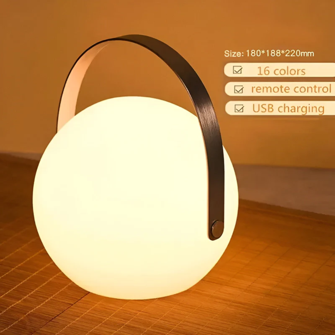 Rechargeable Cordless LED Table Lamp Waterproof Touch Control Indoor Outdoor Portable Accent Light with 16 Color Modes for Patio Bedroom