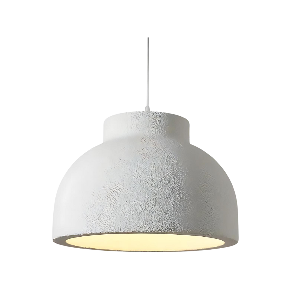 Koepel Plafonnière 15 of 23 inch Witte Polystyreen Kap voor Eetkamer Keukeneiland Slaapkamer Verstelbaar Snoer E26 Fitting Modern Mini | Thomler