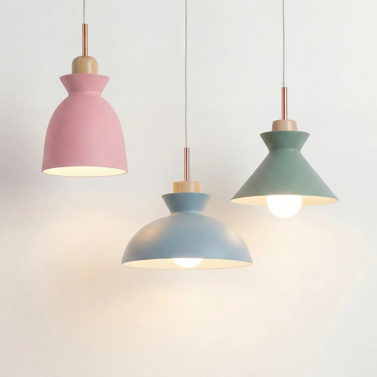 Houten hanglamp 11 inch E27-fitting moderne Scandinavische plafondlamp voor slaapkamer woonkamer eetruimte keukeneiland entree hal | Thomler