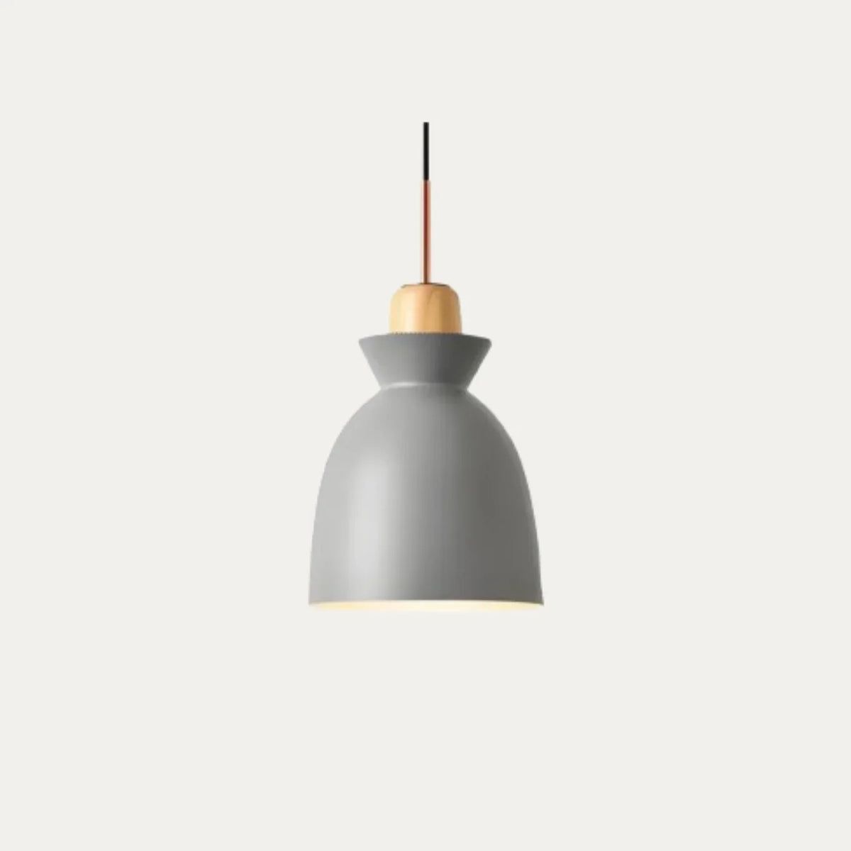 Lámpara colgante de madera de 11 pulgadas con casquillo E27, lámpara de techo nórdica moderna para dormitorio, sala de estar, comedor, isla de cocina, vestíbulo y pasillo | Thomler