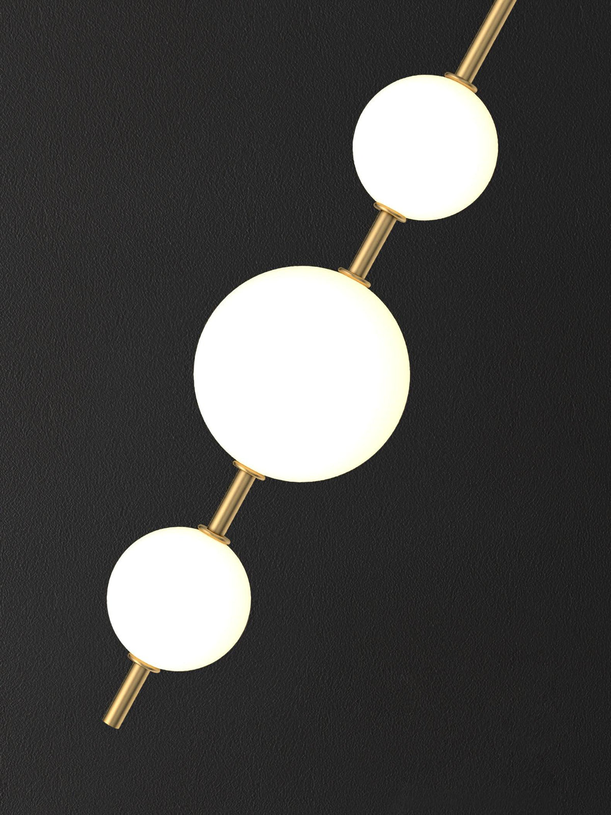 Lámpara de pared tipo globo LED, aplique de montaje fijo, 26 pulgadas, acabado en latón, iluminación con pantalla esférica para dormitorio, baño, pasillo, rincón de lectura, luz de acento para interiores