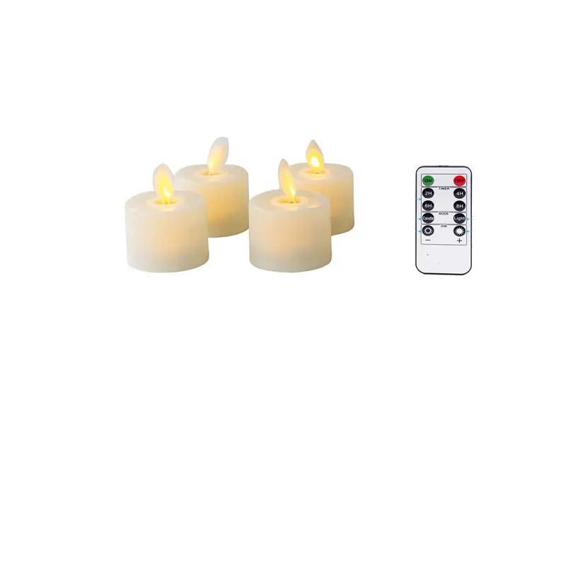 Battery-Operated Flickering LED Candles with Dancing Flame Effect for Home Decor, Dining Room Table Centerpieces, Weddings, Mantel Displays | Thomler