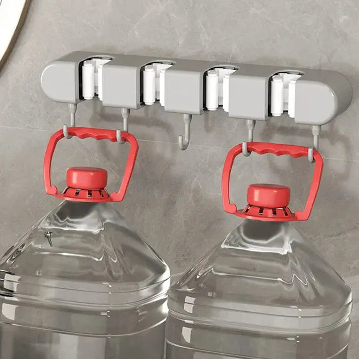 Wall-Mount Tool Organizer for Brooms, Mops & Household Items – Space-Saving Storage Rack for Garage, Closet & Utility Room – Sturdy Grip Hol | Thomler