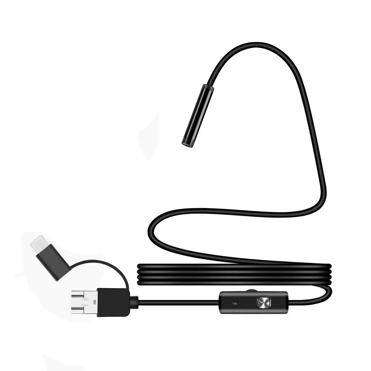 LED Waterproof Inspection Camera with 16ft Flexible Cable for Pipes Walls Engines Drains HVAC Automotive Home | Thomler