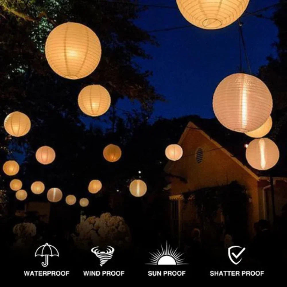 Collapsible Weather-Resistant LED Light Globe with Photocell Sensor for Patio, Garden & Yard – Hanging Illumination | Thomler