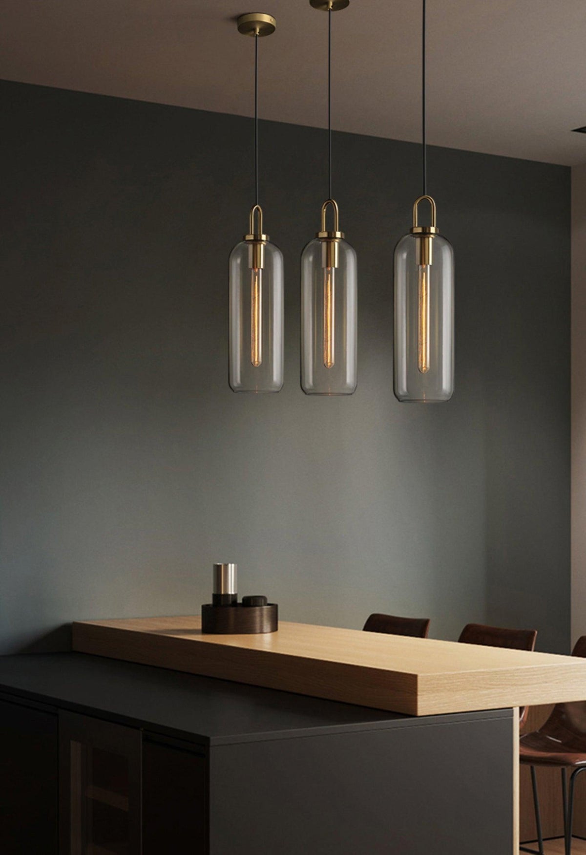 Glass Globe Hanging Light Fixture with Adjustable Cord for Dining Room Kitchen Island Bedroom Modern Minimalist Ceiling Pendant Lamp | Thomler