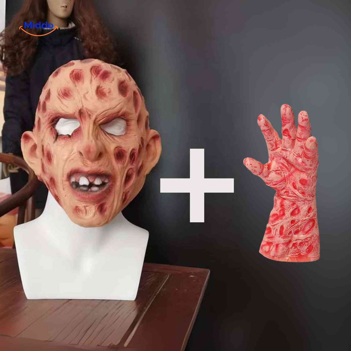 Frightening Latex Horror Character Mask – Lifelike Detail, Breathable Silicone for Costume Parties & Cosplay Events