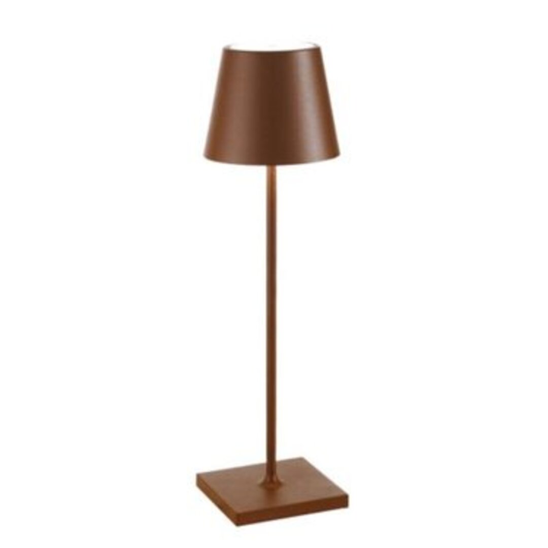 Rechargeable LED Touch Table Lamp with 3-Level Dimmer | Cordless Portable Desk Light for Indoor & Outdoor Use | IP54 Waterproof Metal Lamp | Thomler