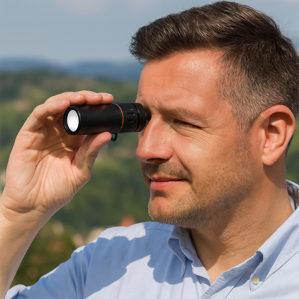 Compact Monocular Telescope with Manual Focus – Lightweight Optical Viewer for Wildlife Watching, Hiking & Travel – Waterproof Spotting Scop | Thomler