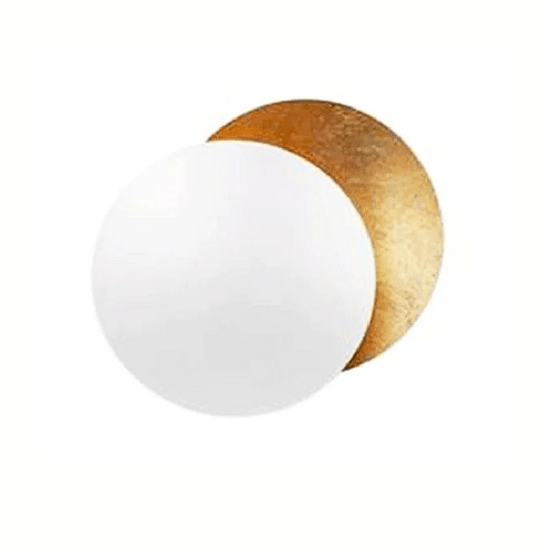 Adjustable Eclipse Wall Sconce 12-Inch Diameter Rotating Metal Disc Black Finish Ambient Accent Light for Bedroom Living Room Hallway Indoor | Thomler
