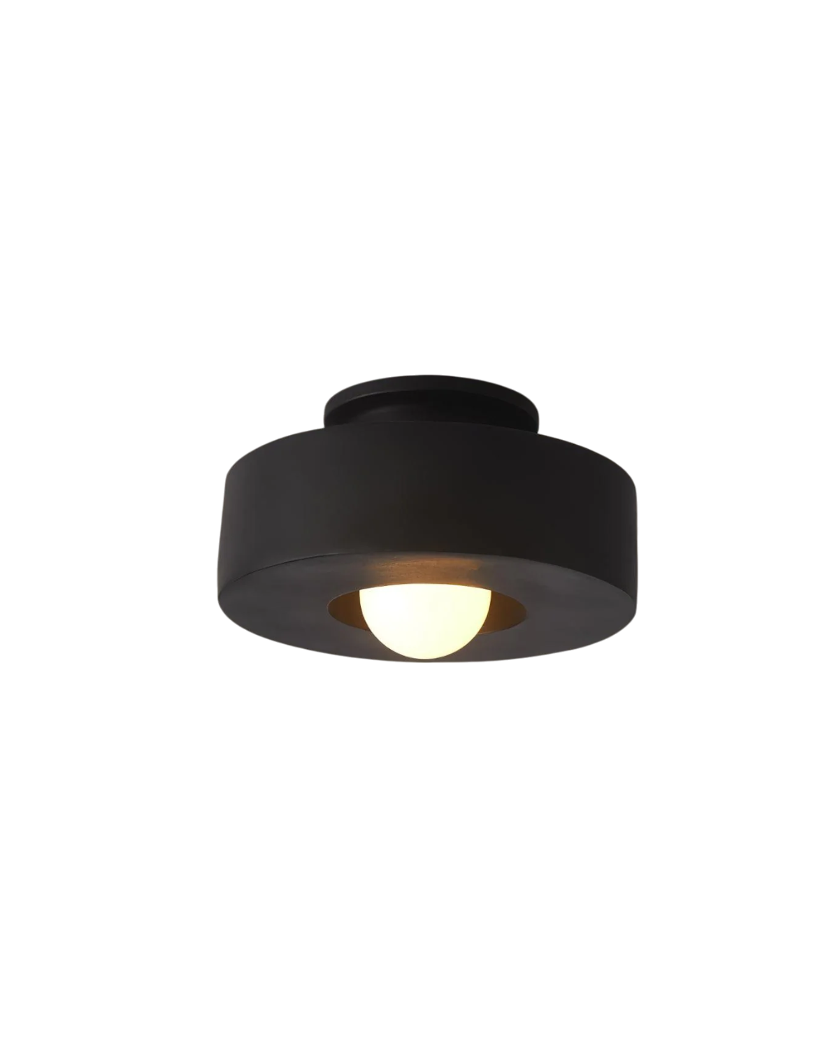 12-Inch Flush Mount LED Ceiling Light Fixture Resin Disc Contemporary Round Panel for Bedroom Hallway Living Room 3000K Warm Glow | Thomler