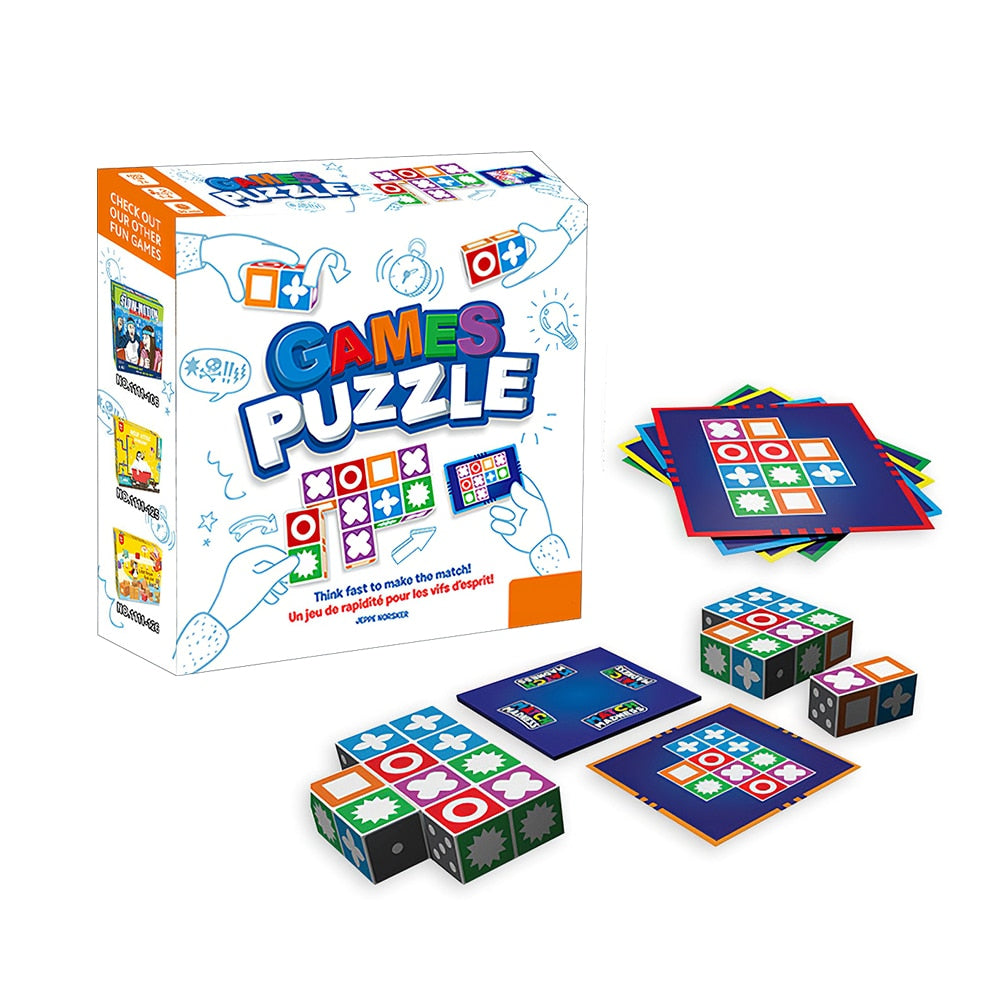Muster-Legespiel für Kinder – Lernpuzzle mit 20 Bausteinen & 60 Aufgabenkarten für Kinder ab 3 Jahren | Thomler