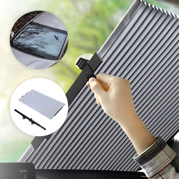 Car Sunshade For Front And Side Windows With UV And Heat Protection Foldable Design
