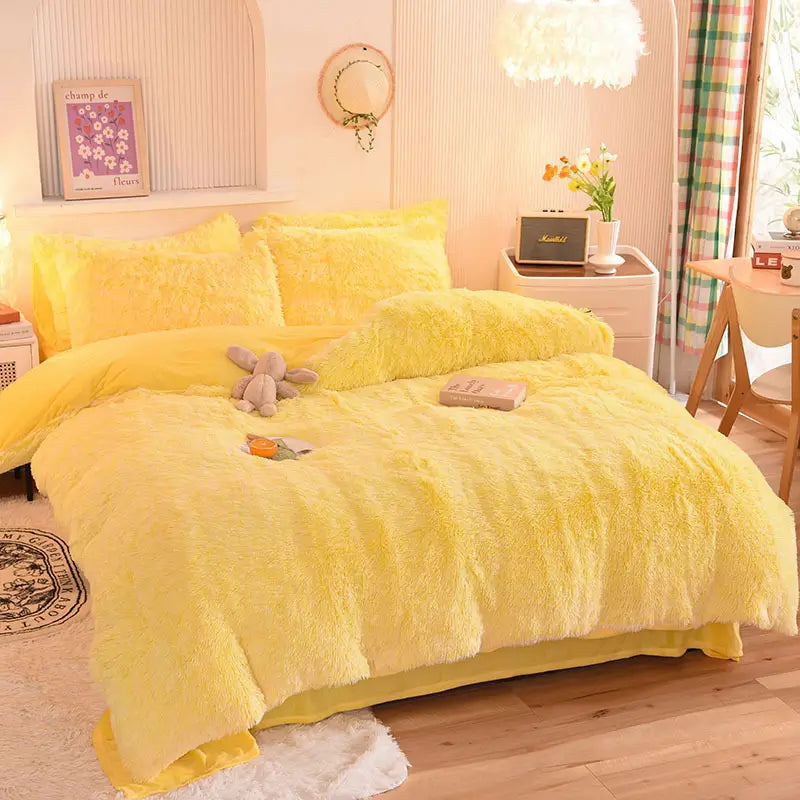 Ultra-Soft Sherpa Fleece Comforter Set – Plush Cloud-Like Warmth for Winter Nights