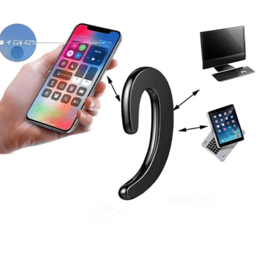 Auriculares inalámbricos de conducción ósea: audífonos Bluetooth de oído abierto para correr, ciclismo y deportes: audio resistente al sudor con percepción del entorno