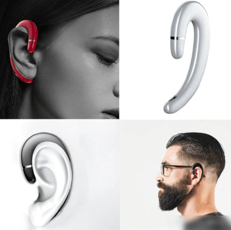 Auriculares inalámbricos de conducción ósea: audífonos Bluetooth de oído abierto para correr, ciclismo y deportes: audio resistente al sudor con percepción del entorno