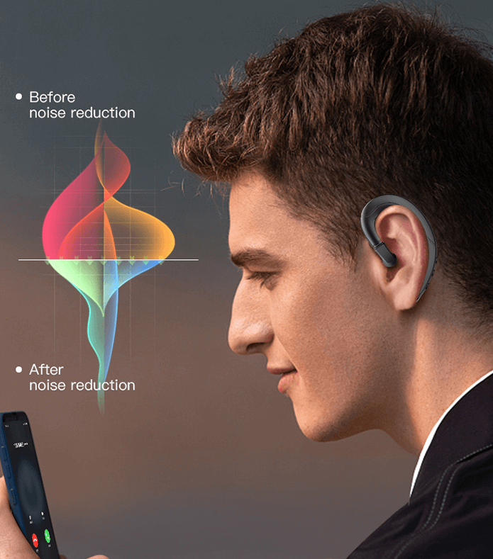 Auriculares inalámbricos de conducción ósea: audífonos Bluetooth de oído abierto para correr, ciclismo y deportes: audio resistente al sudor con percepción del entorno