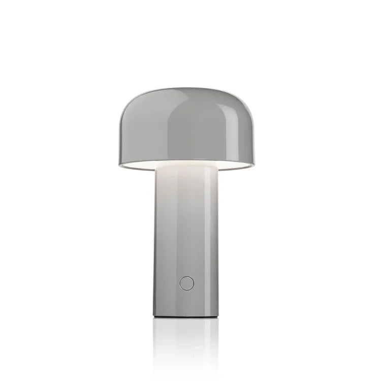 Rechargeable LED Mushroom Desk Lamp 8.3 in Cordless Touch Dimmer Warm White Portable Nightstand Light for Bedroom Living Room Patio Outdoor | Thomler