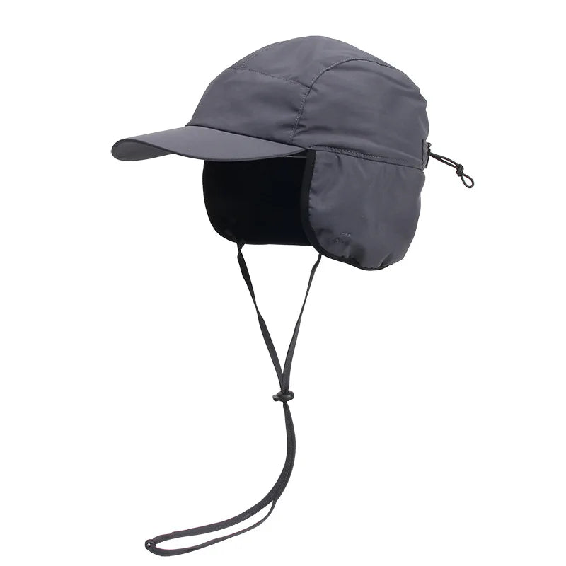 Aviator-Style Cold-Weather Hat with Fleece-Lined Foldable Ear Coverage for Men & Women