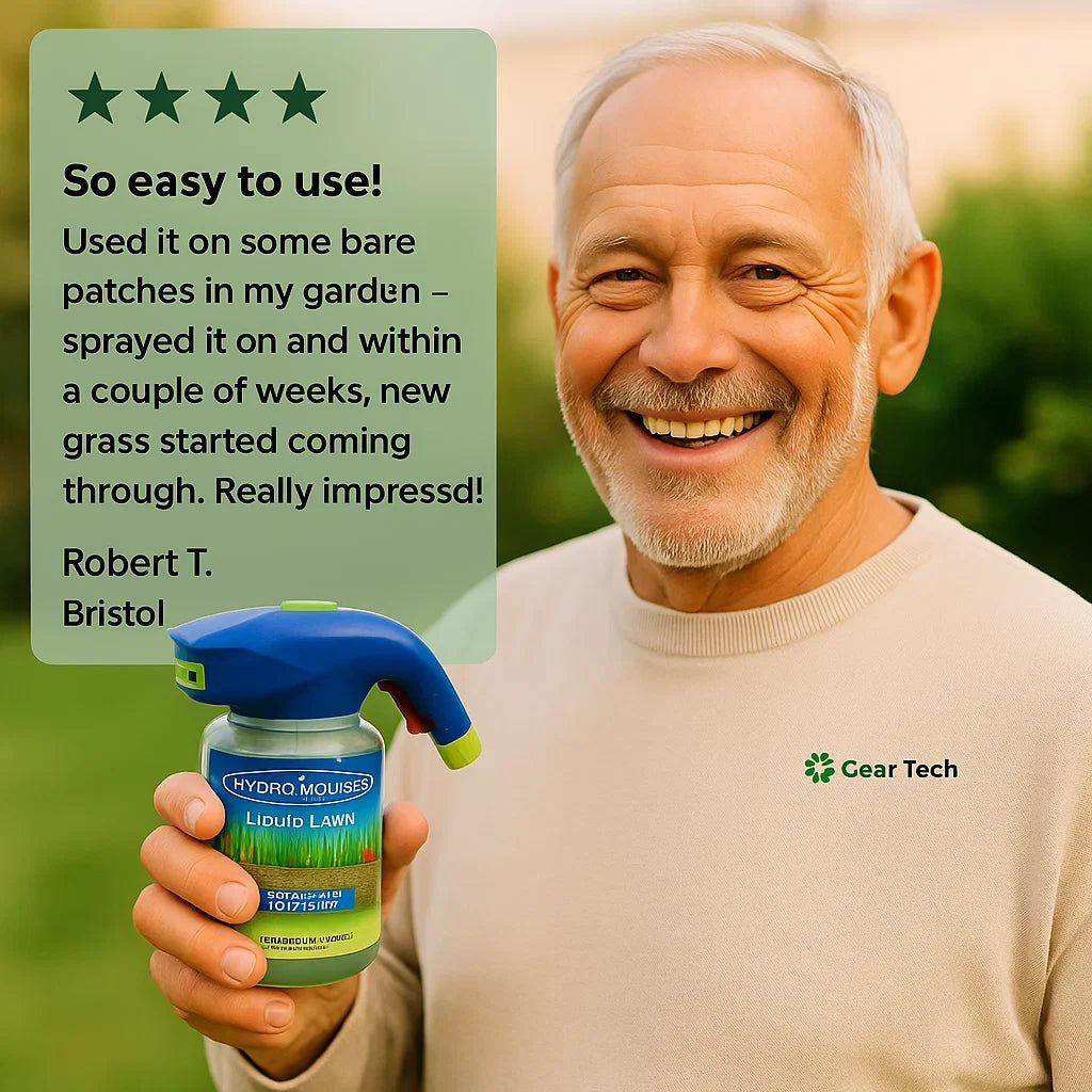 Hose-End Grass Seed Sprayer for Bare Spots & Dog Patches | Covers 100 sq ft | Lawn Repair Kit with Moisture-Locking Formula | Thomler