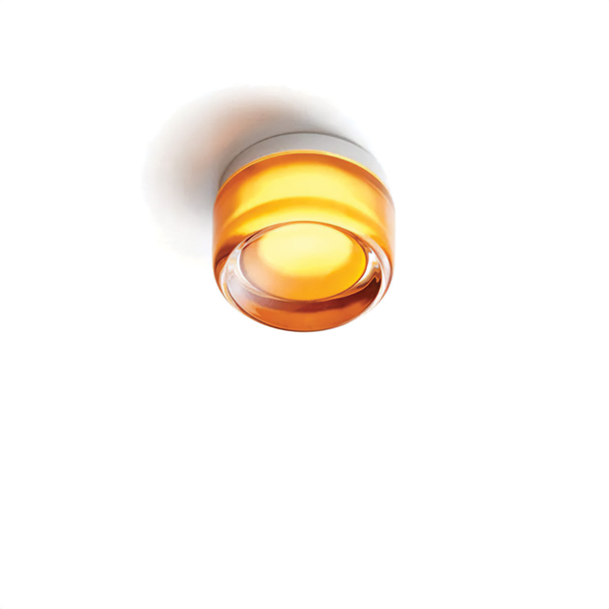Compact LED Accent Sconce 5.3 Inch Amber Acrylic Aluminum Fixture for Bedroom Hallway Living Room Dual Wall Ceiling Mount | Thomler