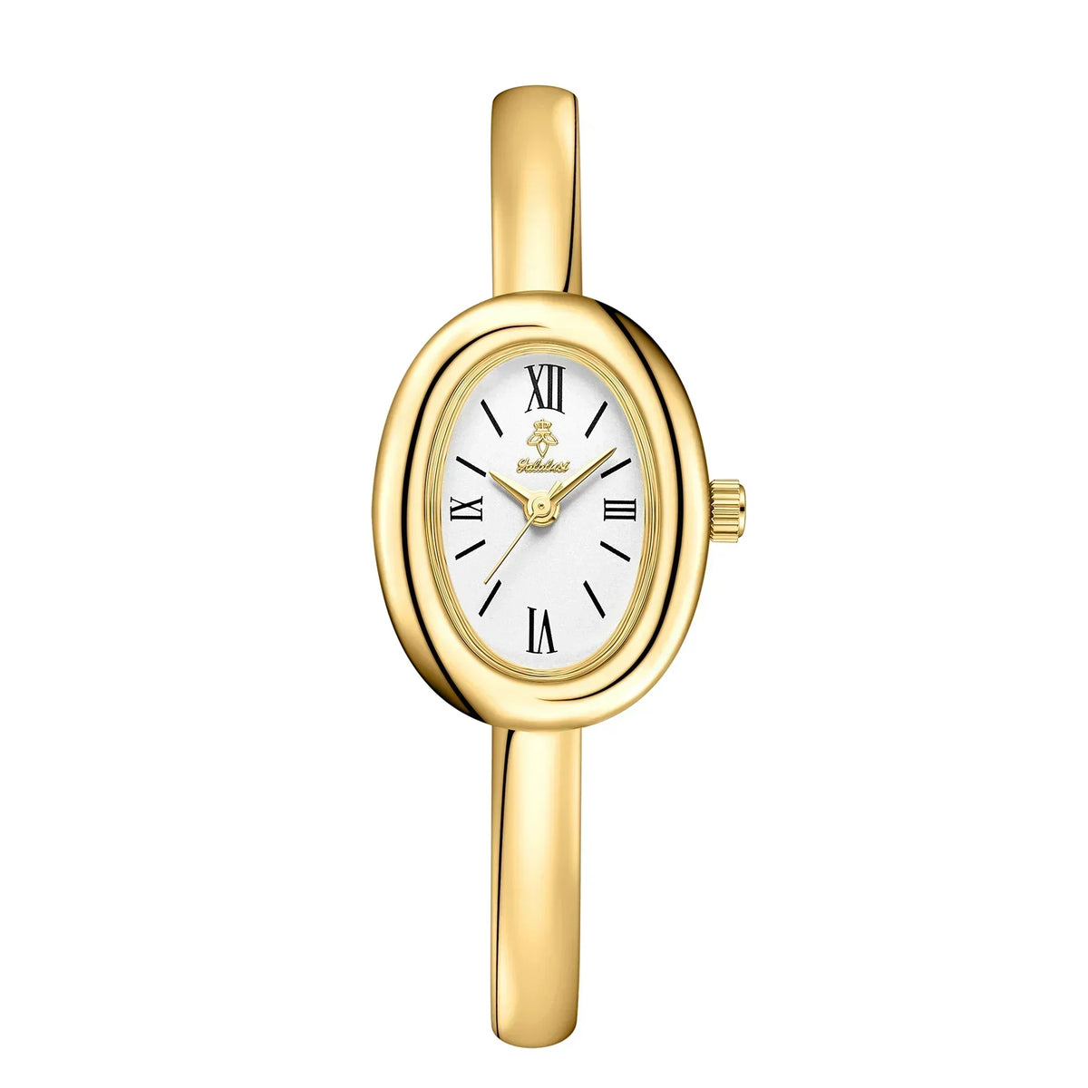 Women's Oval Dial Bangle Watch Stainless Steel Bracelet Timepiece for Everyday Dressy Casual Office Events Travel Gifts Analog Quartz Moveme | Thomler