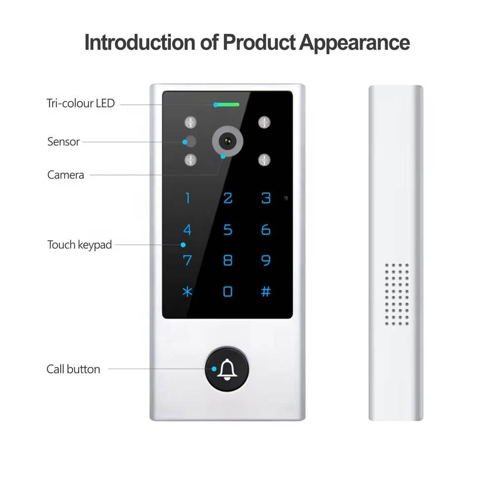 Smart Video Garage Door Keypad Controller, Remote WiFi Access with Integrated Camera for Home Security