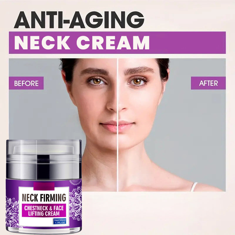Firming Neck Cream with Hyaluronic Acid & Vitamin E for Smoother, Tighter Skin on Neck & Décolleté | Anti-Aging Moisturizer for Women | Thomler