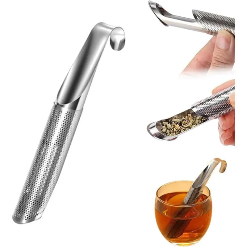 Juego de infusores de té de acero inoxidable con malla fina para preparación en caliente y frío – Pack de 2 bolas infusoras reutilizables para tazas, tazones y teteras | Thomler