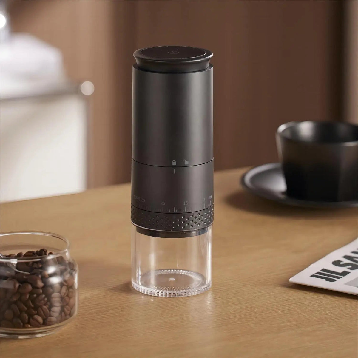 Electric Coffee Grinder With Usb-C Rechargeable 38 Adjustable Grind Settings