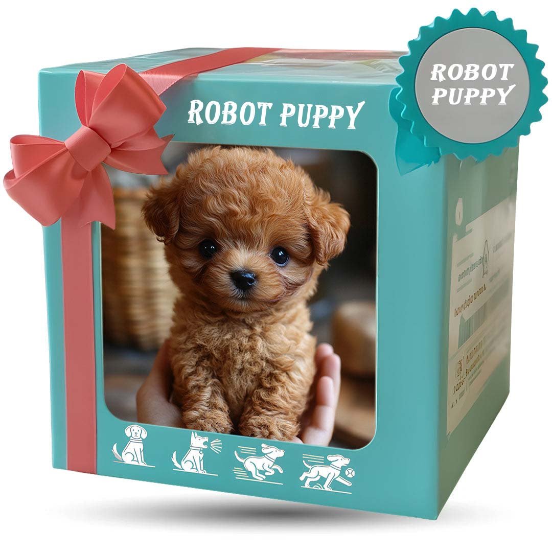 Touch-Activated Robotic Stuffed Animal Puppy Toy Responds to Petting Moves Head and Tail Battery Powered Companion for Kids Elderly Dementia | Thomler