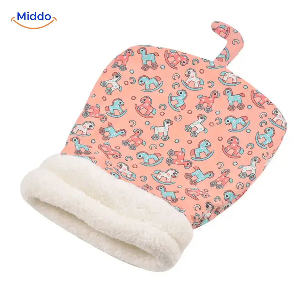 Enclosed Cat Sleeping Bag Bed – Plush Hooded Pet Cave for Warmth & Security