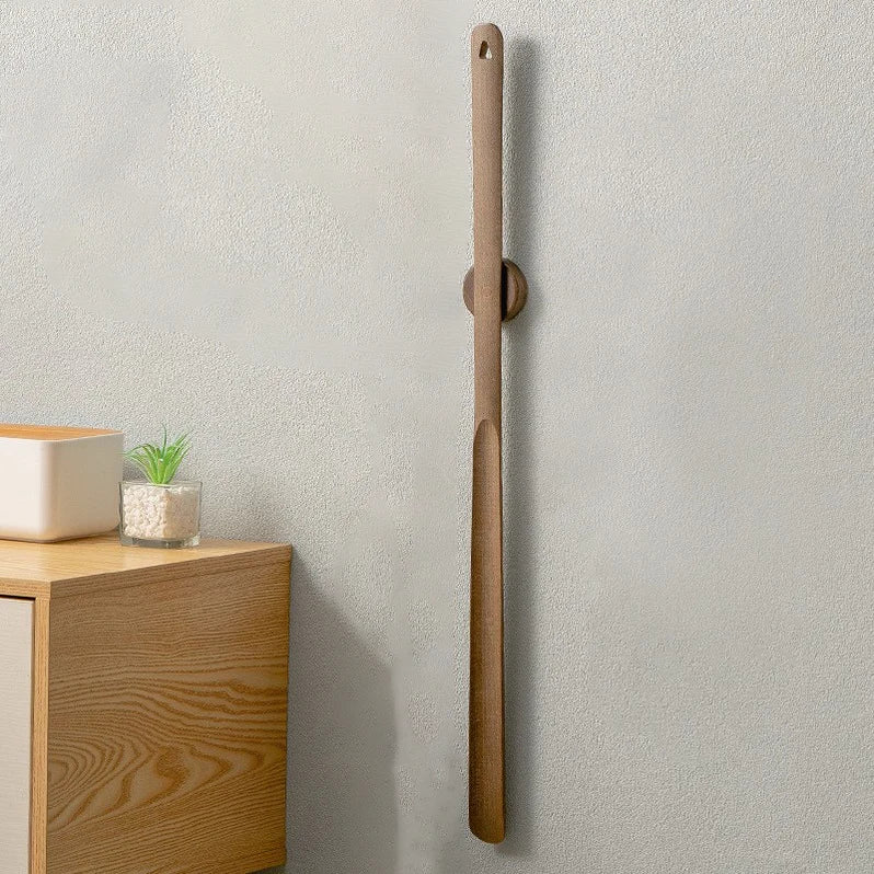 22-Zoll verlängerter Schuhanzieher aus Holz mit Magnet, ergonomische Anziehhilfe, Aufstehhilfe für Senioren, Mobilität und Unabhängigkeit beim Schuheanziehen | Thomler