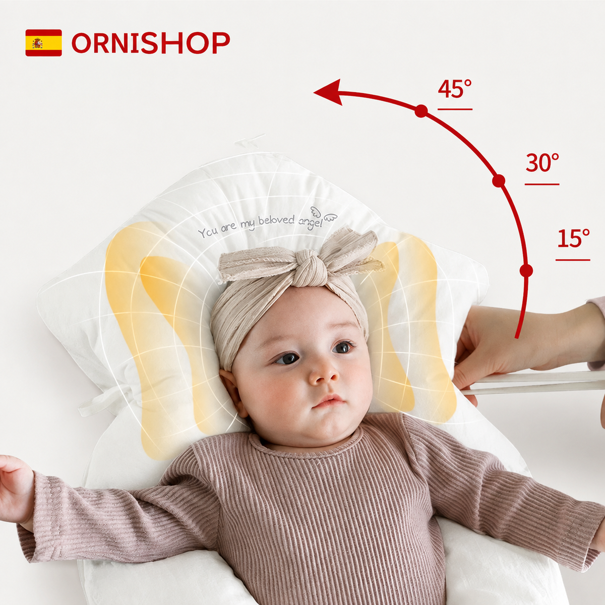 Cojín de descanso ergonómico para bebés